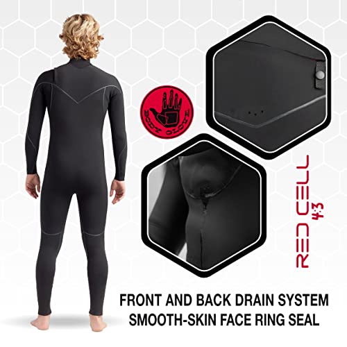 Body Glove Men's Red Cell 4/3Mm Chest-Zip Full Wetsuit #TOP6