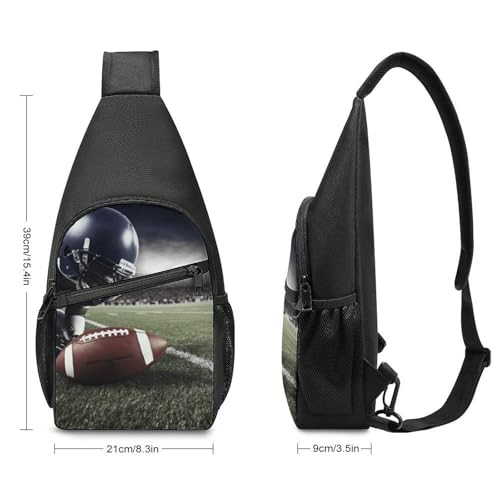 Bolso tipo Sling para fútbol americano blanco miniatura 2