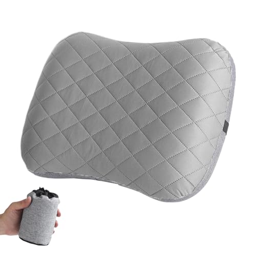 Almohada hinchable genérica | Cojín de cuello portátil para exterior, soporte lumbar plegable para senderismo, camping playa