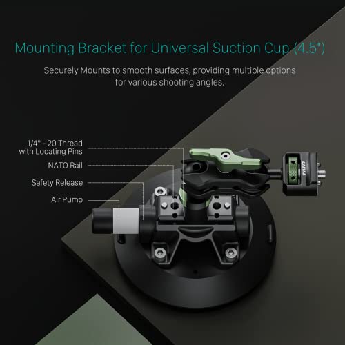 TILTA Universal Car Suction Cup 4.5 inches with Mounting Bracket for Driving Camera Camcorder Action Camera TA-USC-45-MB - Image 3