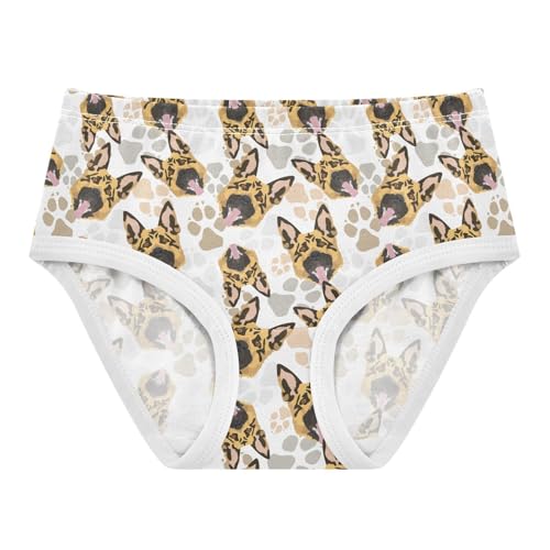 Girls' Underwear German Shepherd Dog Cotton Stretch Comfort Toddler Panties