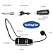 XIAOKOA UHF12 Wireless Microphone Headset, 160ft Range, Dual Micro USB Charging, Suitable for Teaching, Stage Performers, Fitness Instructors