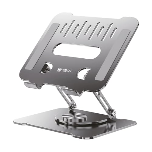 Suporte Notebook Aluminio, Suporte Ajustável e Dobrável para Lapt...