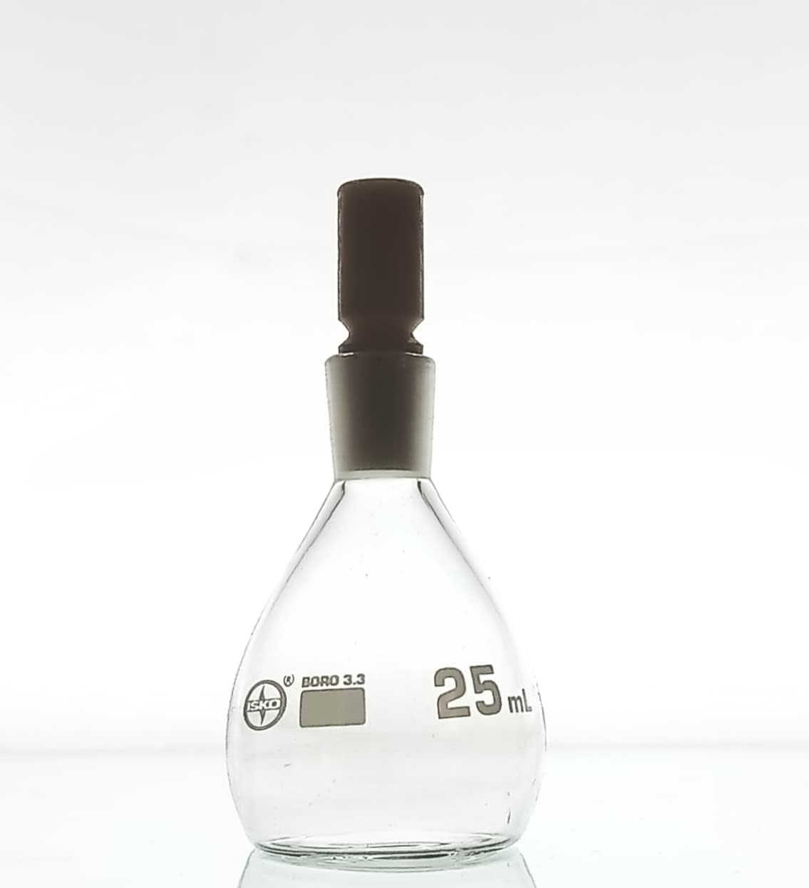 ISKO® Borosilicate Glass Specific Gravity Bottle | Density Bottle (50ml, Teflon Stopper) 2 Pcs