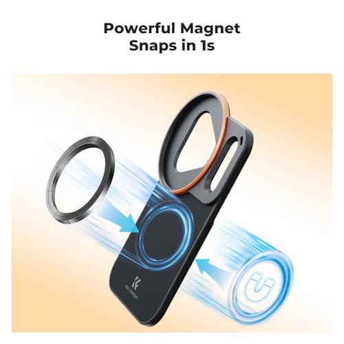 Image of K&F CONCEPT Double-Sided Magnetic Lens Filter Mount Adapter with 58mm CPL Filter, Compatible with iPhone 17 Pro Max and 58mm Threaded Filters, CPL Filter Compatible with iPhone Camera Lens
