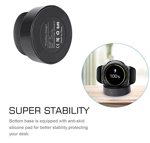 Image of SKEIDO Wireless Fast charger compatible with Samsung Gear S3 Classical Frontier Portable Charging Dock Samsung Gear S3 /S2 Charge Dock