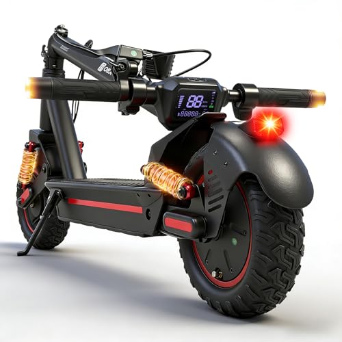Electric Scooter for Adults 10' Off-Road Pneumatic Tire 1200W Motor Max 33 Miles Long Range, 30 MPH...