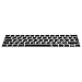 kwmobile Protezione Tastiera Russa Compatibile con Apple MacBook PRO 13" / 15" (dal 2016 in Poi) - Cover Tastiera Russo QWERTY - Copertina Silicone Nero