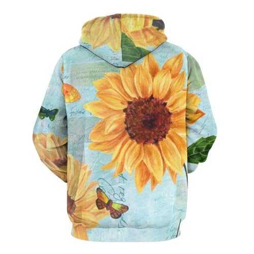 Sweat à capuche tournesol UMENG pour vos sorties décontractées