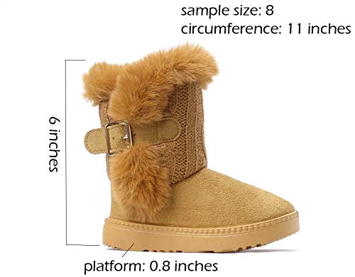 Image of REDVOLUTION SnowStar Snow Boots for Kids - Warm Winter Boots with Snowflake Print for Toddlers & Little Kids