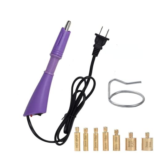 Fast Heated Hotfix Rhinestones,Applicator Iron-on Wand Heat-fix Tool Gun Mixed Size Hot Fix Rhinestones Glass Decorations (Purple) Fast Heated Hotfix Rhinestones,Applicator Iron-on Wand Heat-fix Tool Gun Mixed Size Hot Fix Rhinestones Glass Decorations (Purple)