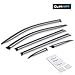 CLIM ART Incredibly Durable Rain Guards for Jeep Cherokee 2014-2023, Original Tape-on Window Deflectors, Vent Deflector, Window Visors, Car Accessories, 6pcs. - 514031
