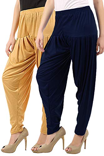 Image of Buy That Trendz Womens Patiala Pants Cotton Viscose Patiyala Salwar Harem Bottoms Pants