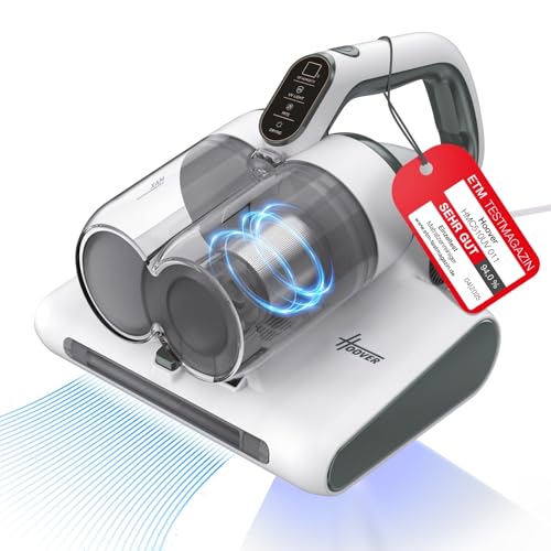 Hoover HMC5 Matratzen Handstaubsauger, 4 automatische Funktionen: Beat&Roll, Staubsaugen, UV-C-Licht, Trocknen, Entfernung von Staubmilben, Bakterien,...