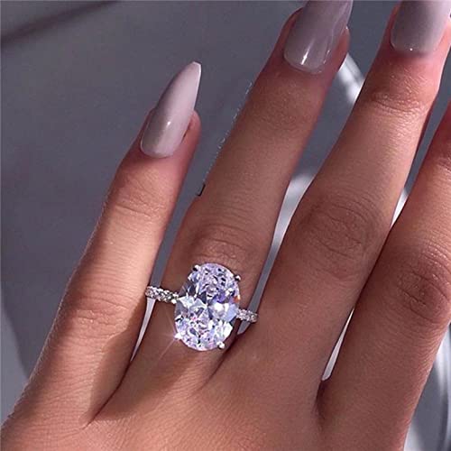 Faux Diamond Ring Dove Egg Size Knuckle Rings Women Stackable Finger Rings Girls Vintage Friendship Rings Joint Finger Rings Friends Ring Daily Ring Eternity Rings Valentine's Day Mother's Day Ring