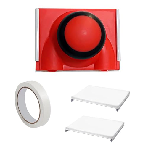 Coupe Bordure de Peinture, Outils de Peinture de Bord avec Tampons de Remplacement et Ruban de Masquage, Kit de Bordure à Peindre Multifonctionnel pour Murs et Plafonds