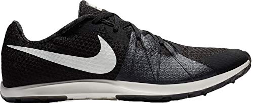 Nike Men's Zoom Rival Waffle Track and Field Shoes (Black/White,13)