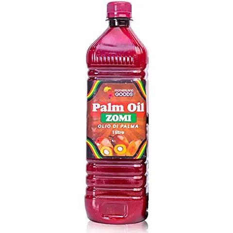 MOTHERLAND GOODS Zomi Palm Oil – 1 Liter of Premium Vegetable Oil – Ultimate Organic Oil for Cooking – 32 oz of Sustainable Palm Oil Packed with Healthy Fatty Acids, Vitamins, and Rich Taste | No Trans Fat Cover