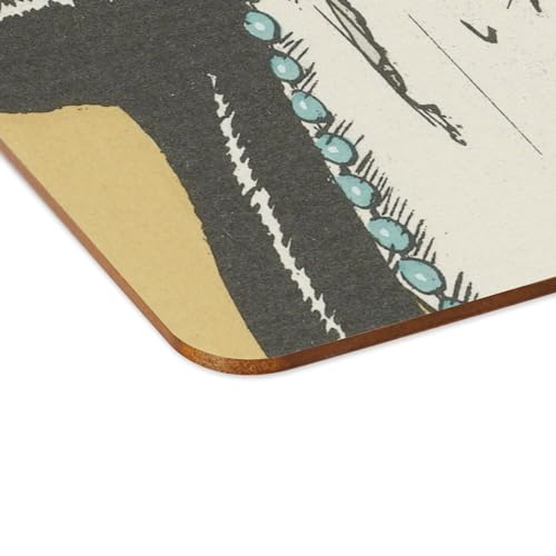 Sets de table souples dessous en liège napperons Art Déco grand format - 4