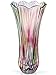 Flower Vase Large Size11.8 inch Phoenix Tail Shape Thickened Crystal Glass for Home Decor, Wedding or Gift
