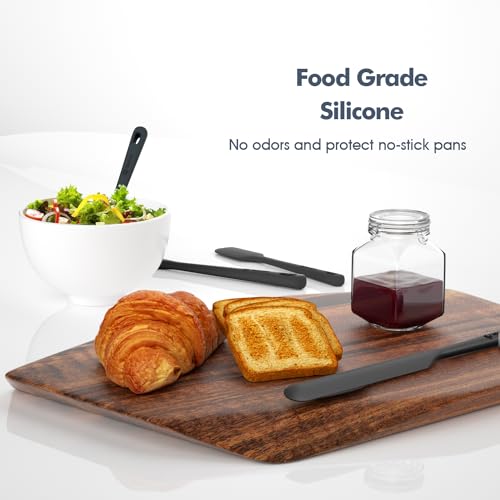 image for ChefAide 5 Pieces Silicone Spatula Set, Food Grade Rubber Spatula, Upg