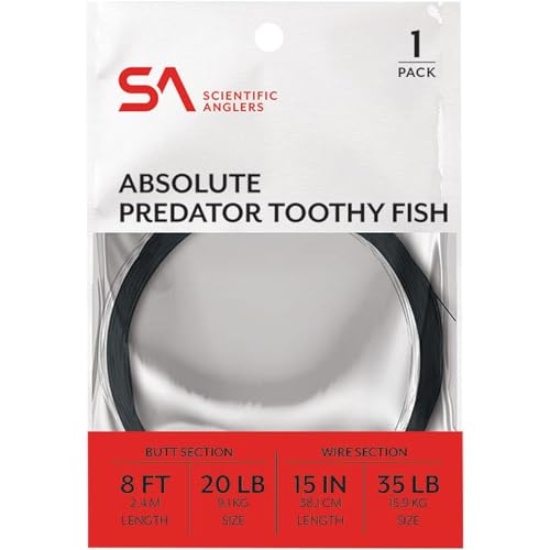 Scientific Anglers Absolute Predator Toothy Fish Leader - 8 ft (8 ft - 55lb)