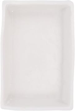 PRETYZOOM Ceramic Burning Tray High-Temperature Resistant Lab Dish for Experiments Rectangular Holder Easy to Clean for Laboratory Use