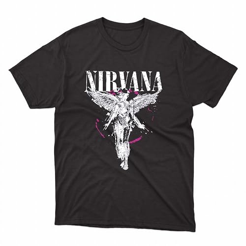Grayce Nirvana in Utero Angel Splatter T-Shirt - by Nirvana Splatter (US Alpha Black