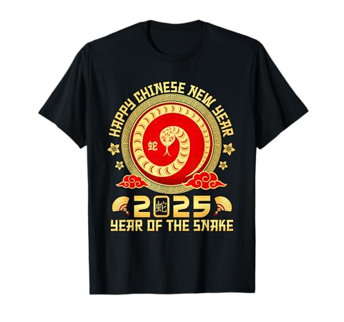 Chinese New Year 2025 Year Of The Snake 2025 Lunar New Year Camiseta