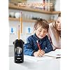 AFMAT Electric Pencil Sharpener, Fully Automatic Pencil Sharpener for Classroom, Robot Sharpeners for 7-11.5mm No.2/Jumbo/Colored Pencils, Auto in & Out, Rechargeable & Cordess, Hands-Free, PSX5,Black