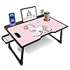 Laptop Table Premium Foldable Wooden Mini Laptop Table for Bed, Study Table with Drawer, Tablet/Mobile Holder for Kids & Adults ~~ (COTTED ~Unicorn)