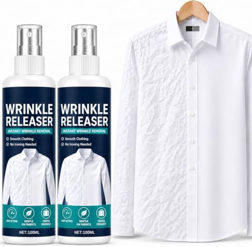 Instant Wrinkle Releaser Spray, 100ml Clothes Release Formula, Tr...