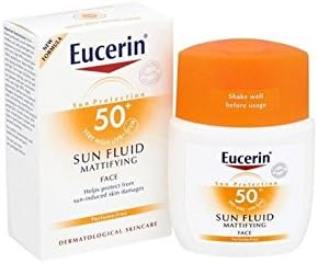 Eucerin® Sun Protection Sun Fluid Mattifying Face Spf50+ Very High (50ml) (Pack of 2)
