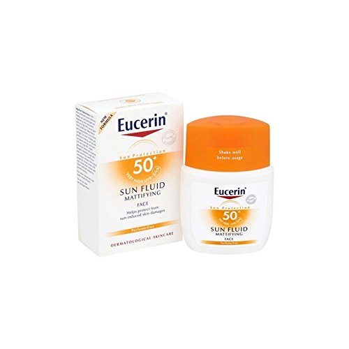 Eucerin® Sun Protection Sun Fluid Mattifying Face Spf50+ Very High (50ml) (Pack of 4)