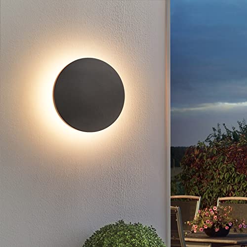 Lista de Lámparas de pared más recomendados. 48 JSXing Aplique de pared LED Eclipse, Lámpara de Pared para Exterior y Interior, lampara de pared moderno negro. Impermeable IP65. Blanco cálido/Blanco. CA 12 W cableado. Aluminio...