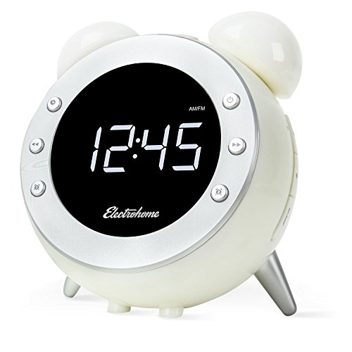 Electrohome Retro Alarm Clock Radio with Motion Activated Night Light