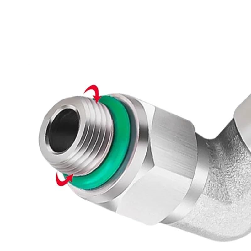 10Pcs 304 Stainless Steel Pneumatic Connector PL 1/8" 1/4" 3/8" 1/2" External G Thread Pneumatic Fitting Elbow Connecting Pipe(PL6-G03) Brass Hose
