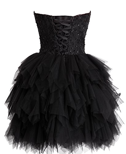 FAIRY COUPLE Tulle Strapless Formal Cocktail Party Homecoming 80s Dress D0237 - Image 6