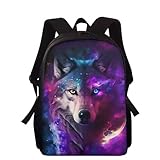 Photo Gallery showudesigns zaino per la scuola secondaria con cinghie per ragazzi e ragazze, galaxy wolf, taglia unica Photo Gallery showudesigns zaino per la scuola secondaria con cinghie per ragazzi e ragazze, galaxy wolf, taglia unica
