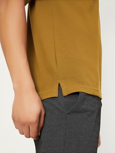 Image of Max Men's Cotton Relaxed Fit Half Sleeves Polo Neck T-Shirt