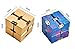 xusheng Infinity Cube Fidget Cube Handheld Fidget Toy Office Desk Toy Relieve Stress Anxiety ADHD OCD for Adult&Kids.Aluminum Alloy. (Blue)