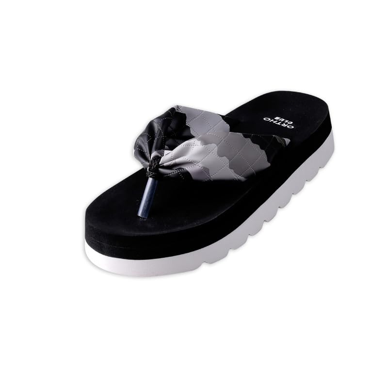 Women’s Soft Cushion Flip Flops with Colorful Fabric Strap | Lightweight Orthopedic Slippers for Women | Anti-Slip EVA Sole | Stylish & Comfortable Beach Wear Chappal-image-33