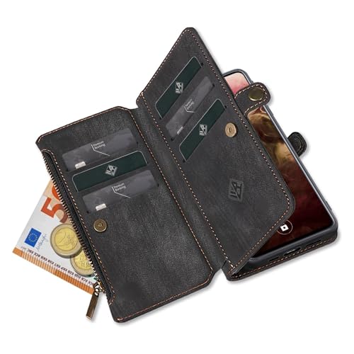 Étui Samsung S22 5G protection rabat portefeuille noir LBH