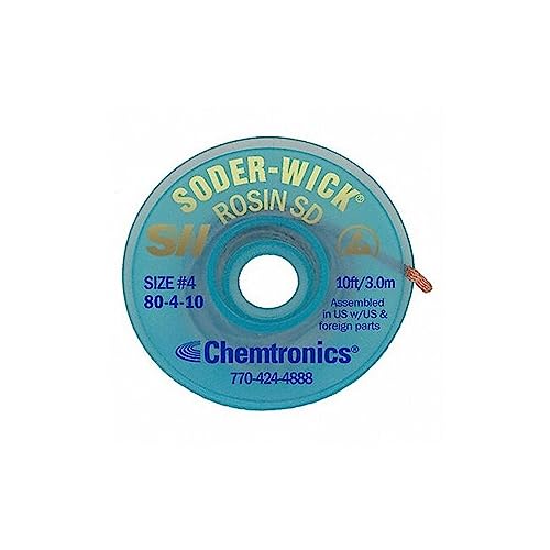Chemtronics 80-4-10 Soder-Wick Rosin SD Desoldering Braid