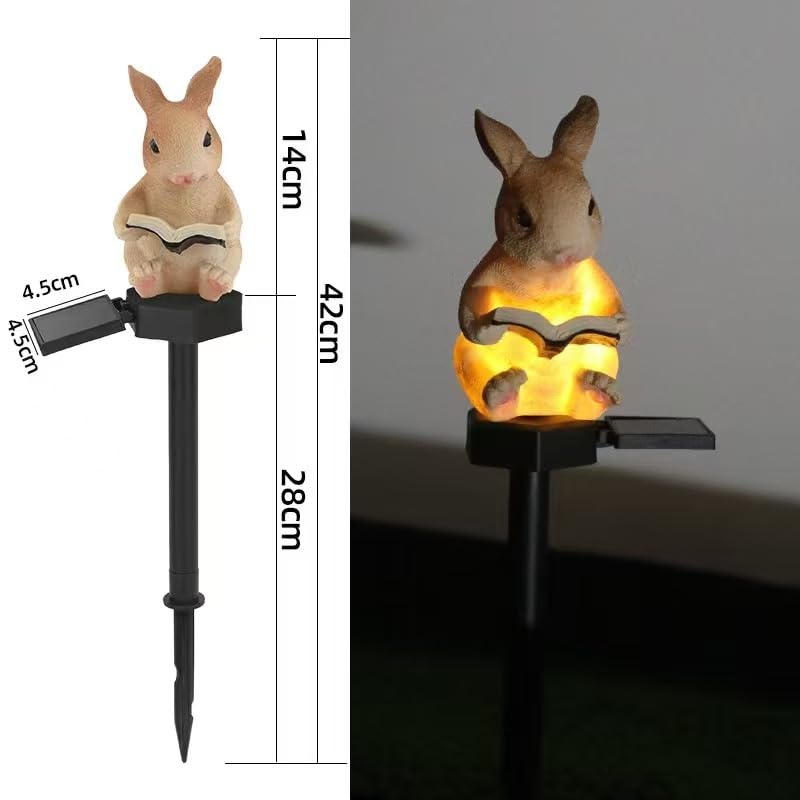 YZYOE Solarbetrieben Eichhörnchen Elf Licht, Garte Produktbild-Vorschau 3