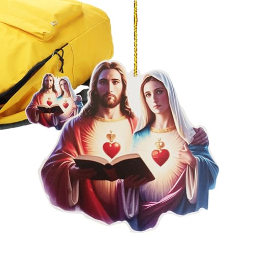 Acryl-Jesus-Ornament, Jesus-Familien-Ornamente – Acryl Christus Ornament – Religiöse Weihnachtsdekoration, Stabile Acryl-Weihnachtsdekoration Für Weihnachten, Christliche Dekorationen