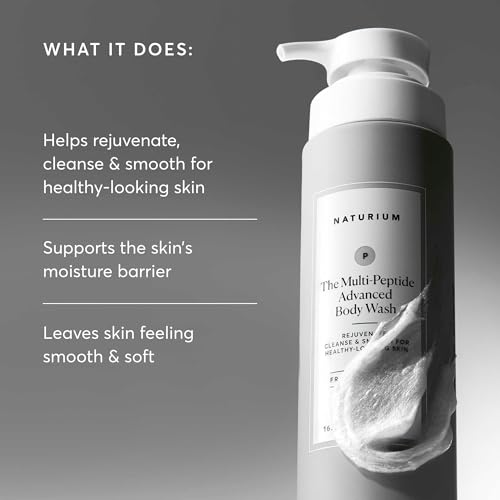 Image of Naturium Multi-Peptide Advanced Body Wash, Rejuvenate, Cleanse & Smooth, with Rice Amino Acids & Vitamin E, 500 mL / 16.9 fl oz