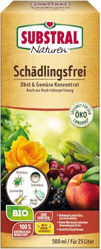 Substral Naturen Bio Schädlingsfrei Obst- u Gemüse Konzentrat geg. Blattlaus, Spinnmilbe, weiße Fliege, etc, 500ml