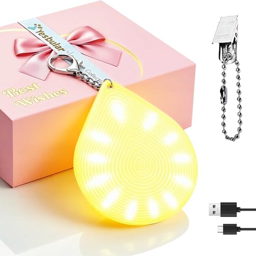 Purse Light with Gift Box 24 LEDs Ultra Bright Handbag Light Automatic Sensor USB-C Rechargeable Bag Lights for Purses with Clip & Hook Purse Must Have Accessories for Women Mom (1-Pack Warm White)