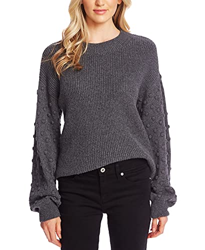 Cece Women's 3D Polka Dot Sweater (Xl, Heather Grey) #TOP24